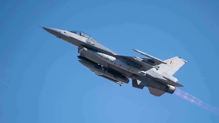 Ілюстративне фото. Бельгійський F-16